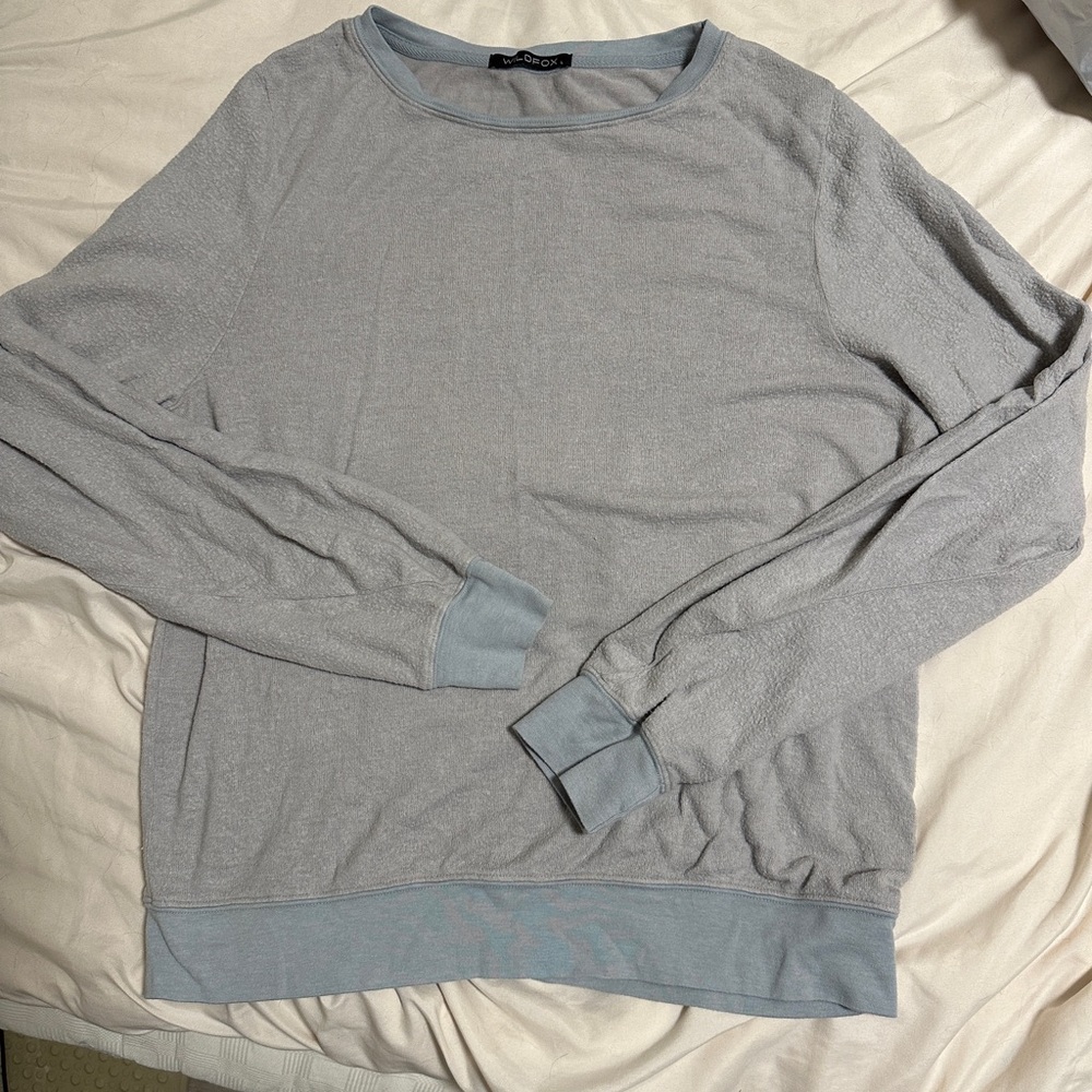 wildfox light blue oversized sweatshirt